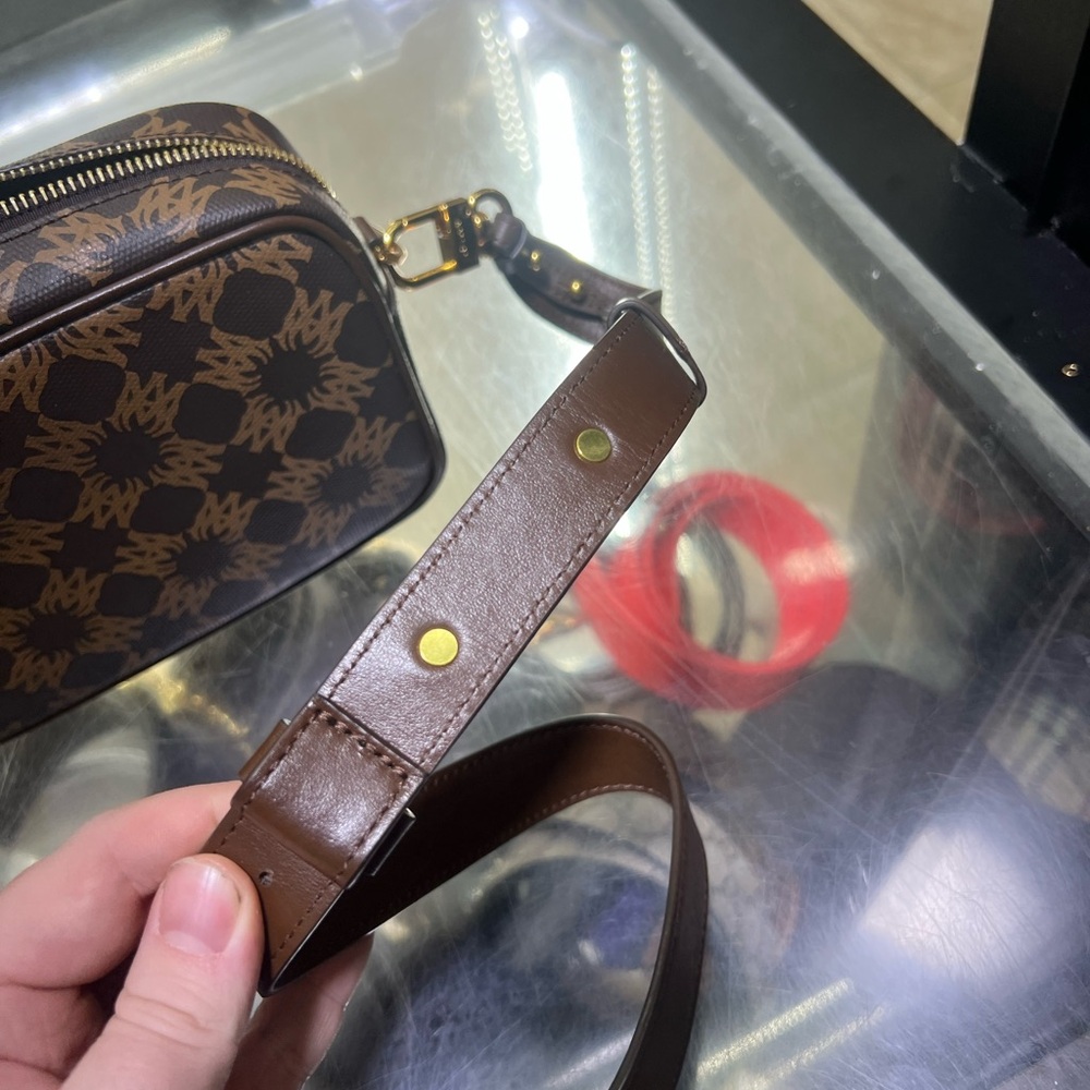 AMIRI Brown Patterned Quad Camera Bag - image 6